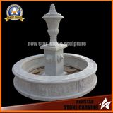 White Marble Fountain for Garden Decoration