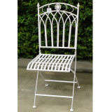 Folding Antique White Outdoor Chair