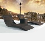 Outdoor Wood Furniture Lounge Bed Beach Chair (T505)