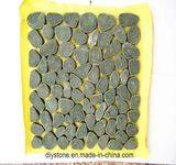Green Stone on Mesh for Garden Paving