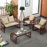 Cheap Outdoor Garden PE Rattan Wicker Round Coffee Table and Chairs Set (Z327)