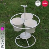 Metal Flower Pot Plant Stand Antique White Color