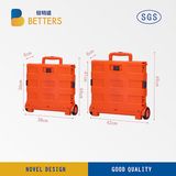 Plastic Foldable Large Capacity 40L Shopping Cart