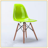 Wholesale Cheap Leisure Replica Plastic Chairs with Wooden Legs