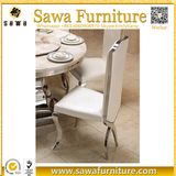 Stainless Steel Modern High Back Dining Chairs with Arms