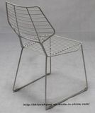 Replica Restaurant Stackable Furniture White Metal Wire Dining Chair