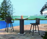 Garden Rattan/Wicker Bar Furniture Table and Stool Set