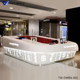 LED Lighting Transparent Reception Desk