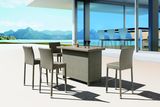 Outdoor Patio Garden Wicker Rattan Siri Chair Table Bar Set (J374-Bar)