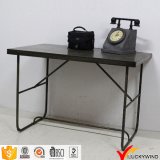 Sturdy Metal Rectangular Small Black Dining Table