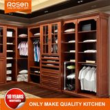 Cherry Wood Walk in Closets America Style Dark Red