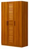Solid Wood Wardrobe Simple 3 Doors Wardrobe for Bedroom