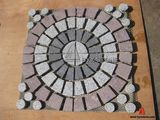 Grey Granite & Red Porphyry Landscape Cobblestone for Garden
