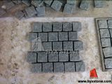 G654 Dark Grey Granite Garden Paving Stone/Cobblestone on Mesh
