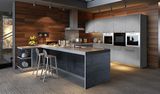 Pole White UV Paint Kitchen Cabinet (zx-066)