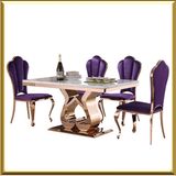 Dining Room Furniture Glass Table Wrought Iron Frame Dining Table Set Glass