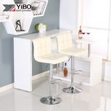 Popoular UK Fireproof PU Kitchen Chromed Bar Stool