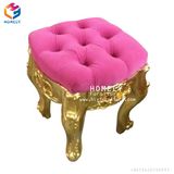 Chinese Furniture Pumpkin Stool Square Shape Salon Furniture for Sale