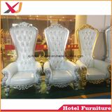 Leather Solid Wood King Queen Throne Chair Sofa