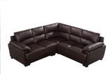 Brown Corner Genuine Leather Sofa
