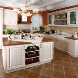 Kitchen Furniture Melamine Kitchen Cabinet with PVC Cabinet Door (zc-020)