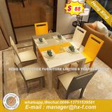 Industrial Style Furniture Public White Laminate Board Dining Table (HX-8DN055)