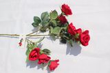 Silk Red Rose Artificial Flowers Fake Flowers for Wedding Decoration