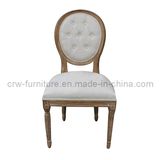 French Style Wooden Fabric Dining Chair