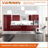 South America Red Color Lacquer Kitchen Cabinets