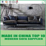 Home Furniture Leather Sofa Bed with Feather