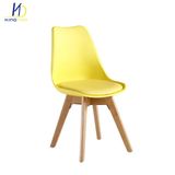 Wholesale Replica Tulip Plastic Chair with Wood Legs