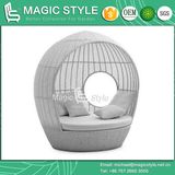 Wicker Sunbed Rattan Daybed Leisure Sofa Bench Sofa Chaise Sofa Outdoor Furniture Garden Furniture Patio Furniture (Magic Style)