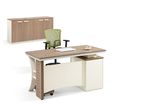 Modern Melamine Computer Table Metal Staff Table for Office Project