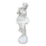 Hand Carved White Marble Figure Statue Sculpture for Garden