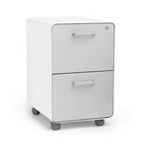 2 Drawers Mobile Pedestal File Cabinet Charcoal (SI6-LCF2DMH)