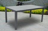 Patio Garden Outdoor Hotel Office Home Polywood 158X90cm Dining Table (J7316)