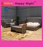Synthetic Leather Material and Modern Appearance Faux PU Bed with Storage G1080