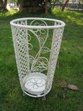 Vintage Wrought Iron Round Umbrella Stand