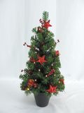 60cm Plastic PVC Home Decoration Pot Artificial Christmas Gift Tree
