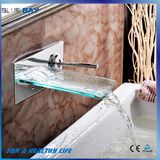 Hot Selling Chrome Glass Wall Mounted Bathroom Waterfall Faucet