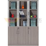 3 Glass Doors Modern Office Cabinet Design (HY-NNH-W213)