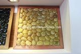 Polished Yellow Pebbles Stone for Paving Garden