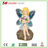 Polyresin Best-Selling Mini Fairy Garden Statue with Mosaic Wings for Outdoor Decoration