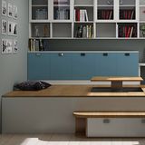 PVC MDF Board Living Room Furniture Pantry Cabinet with Japanese Tatami
