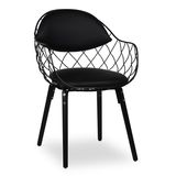 Black Color Wire Metal Modern & Comfortable Dining Chair