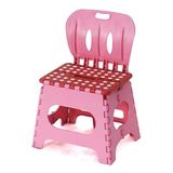 Foldable Stool, Folding Step Stool with Backrest