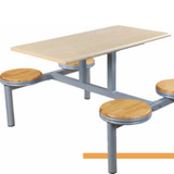 Cheap Canteen Furniture 4 Seat Restaurant Table