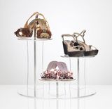 Clear Acrylic 3 Tier Point of Sale Tiered Display Stands