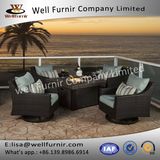 Well Furnir Rattan 5 Piece Deep Seating Group with Cushion WF-17003