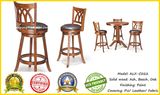 Solid Wood Bar Chair and Table for Restaurant